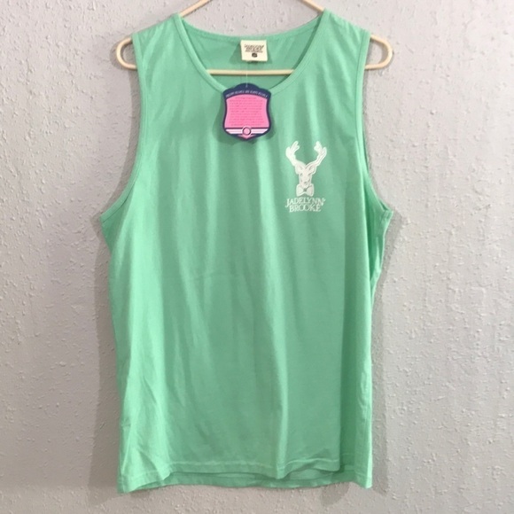 Jadelynn Brooke NWT Beach Days Are The Best Days Tank in Island Paradise Green - Picture 2 of 11